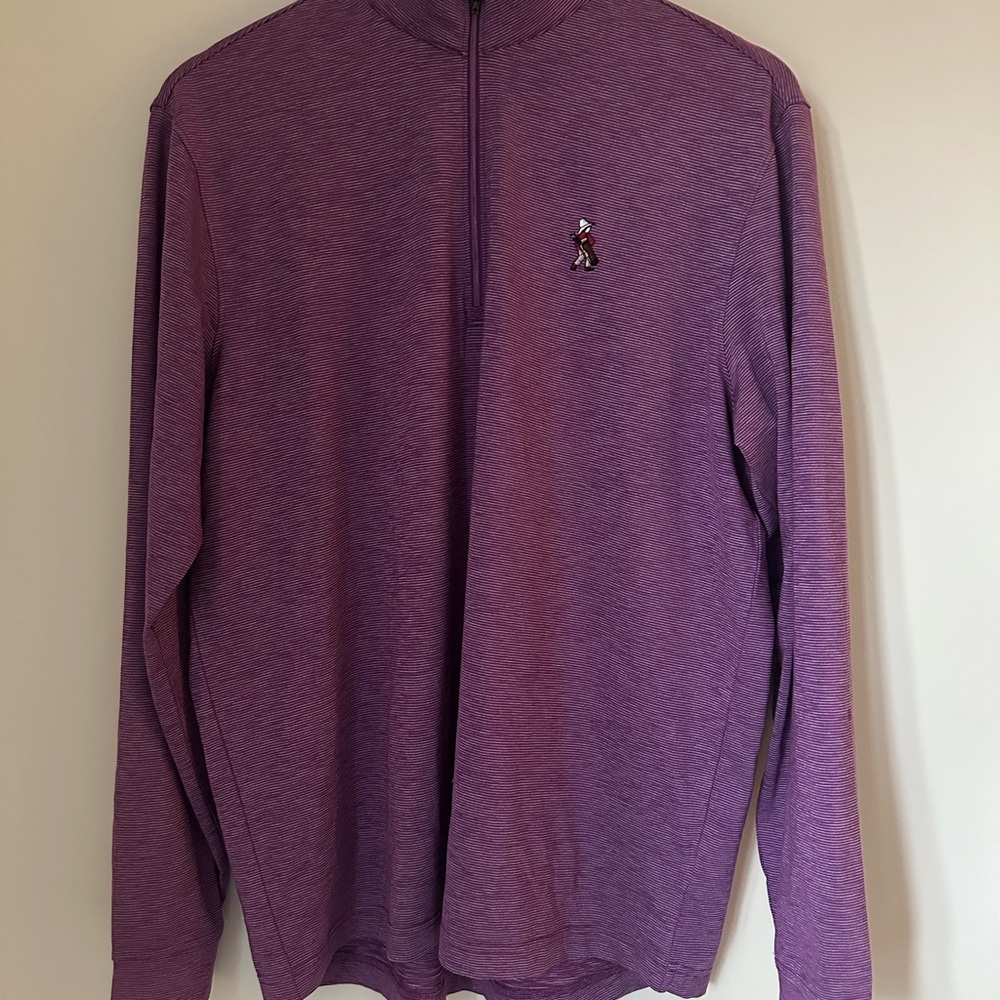 Greg Norman Collection Purple Quarter-Zip Golf Pullover